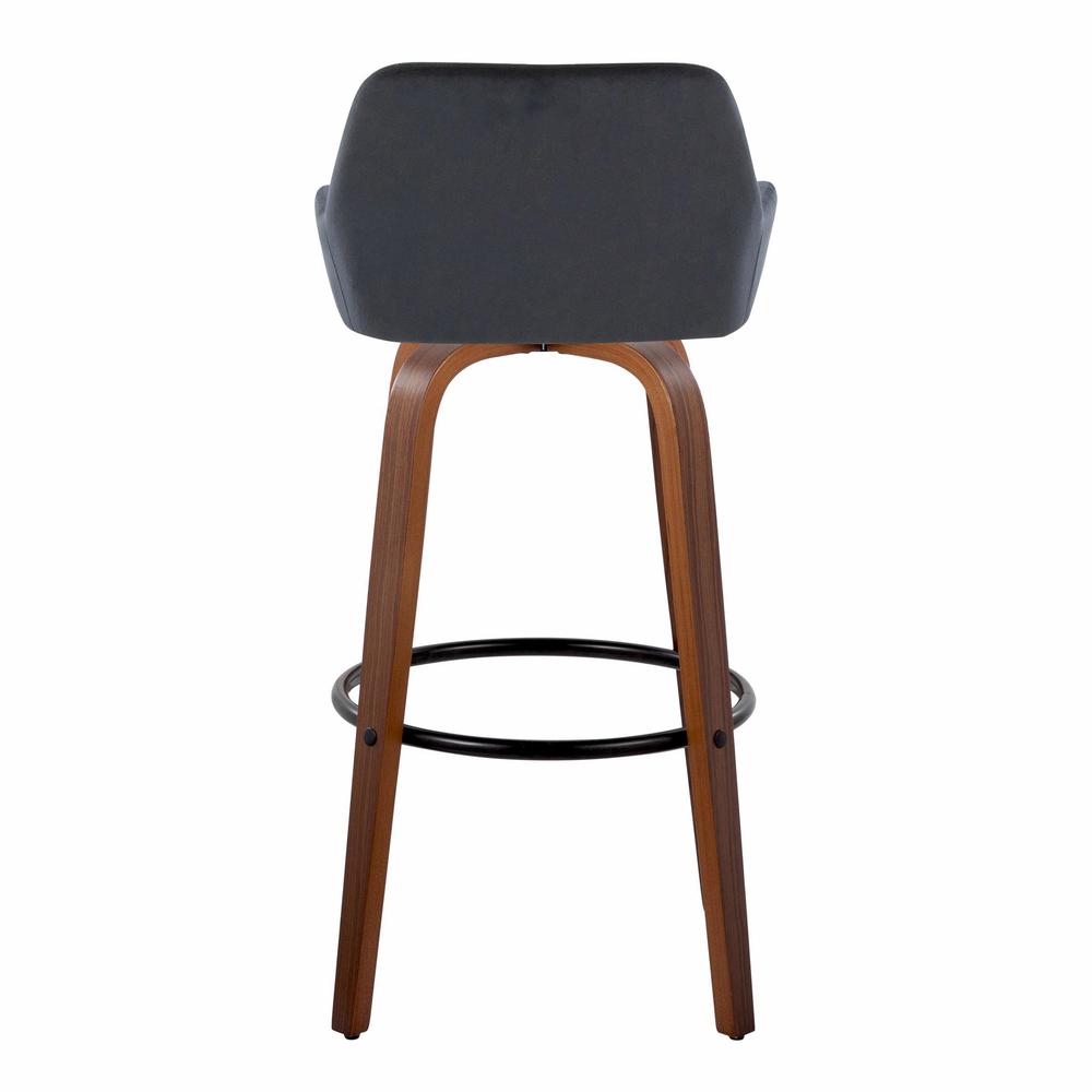 Brown Daniella 30" Fixed-Height Barstool - Set of 2