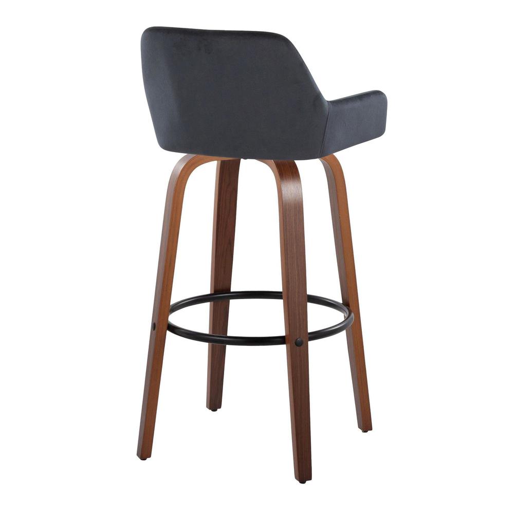 Brown Daniella 30" Fixed-Height Barstool - Set of 2
