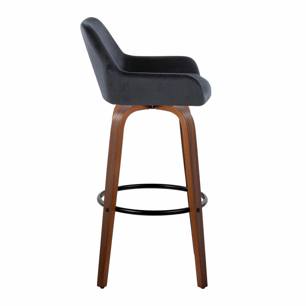 Brown Daniella 30" Fixed-Height Barstool - Set of 2