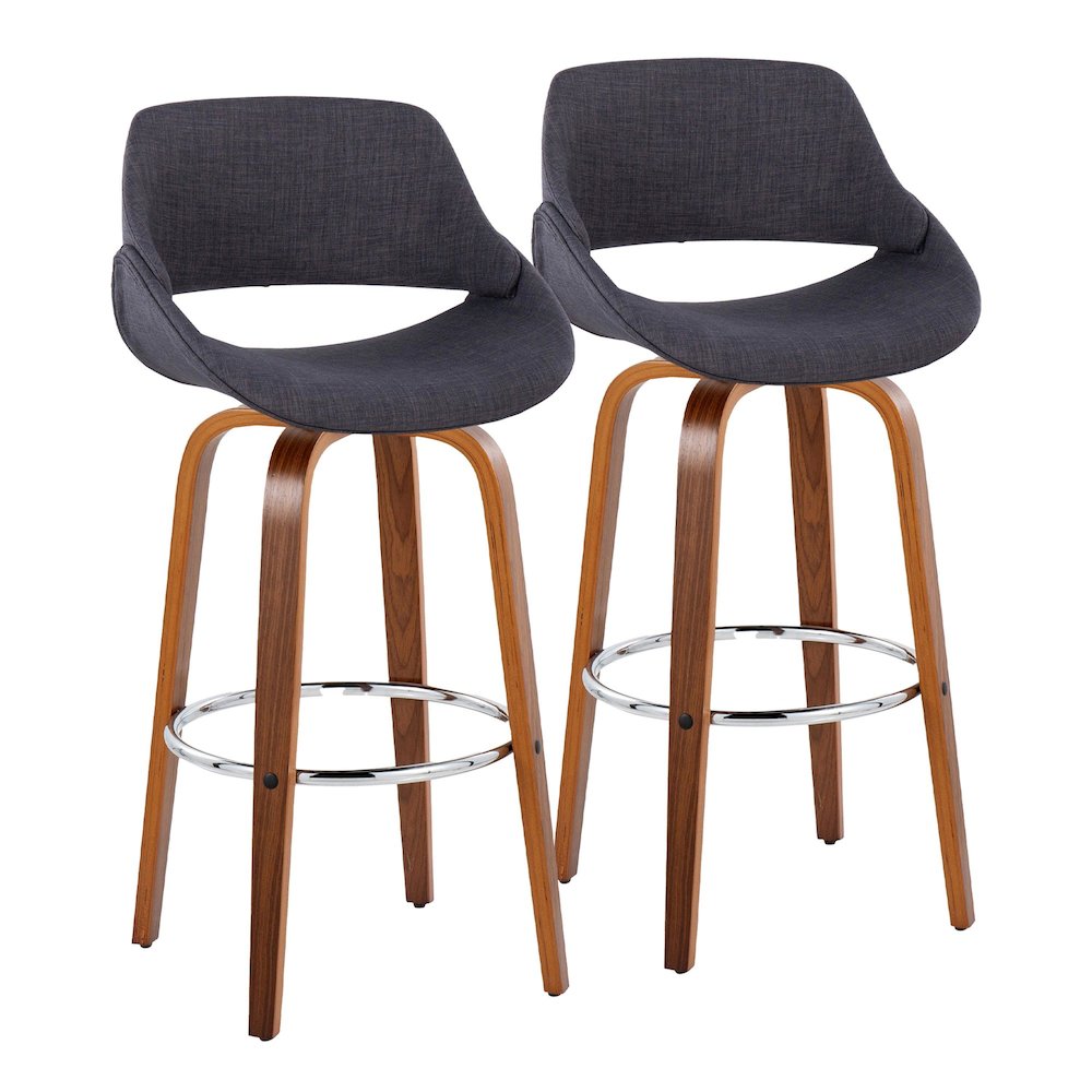 Fabrico 30" Fixed-Height Barstool - Set of 2