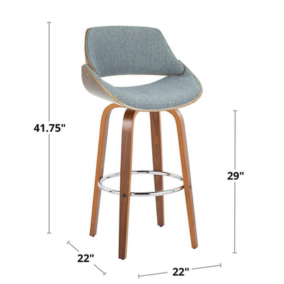 Multi Fabrizzi 30" Fixed-Height Barstool - Set of 2