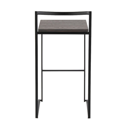 Fuji Stacker 30" Fixed-Height Barstool - Set of 2
