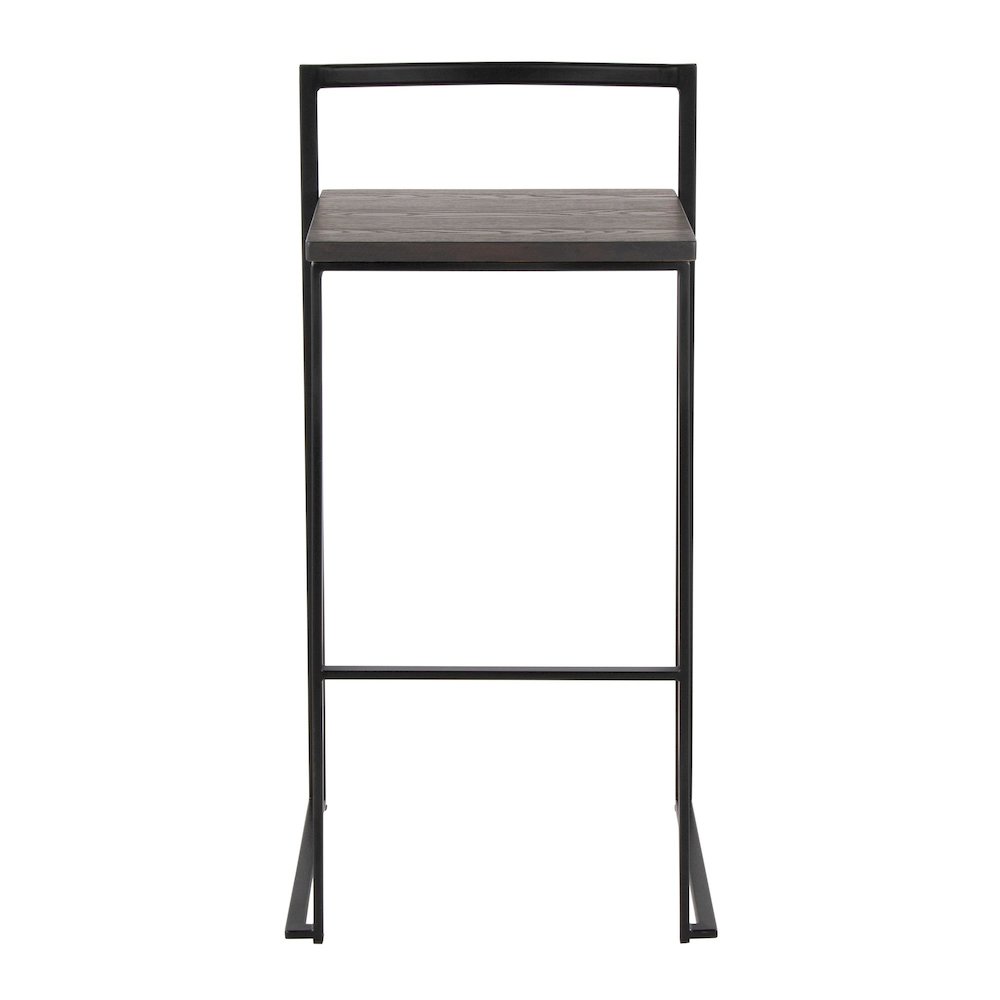 Fuji Stacker 30" Fixed-Height Barstool - Set of 2