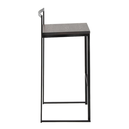 Fuji Stacker 30" Fixed-Height Barstool - Set of 2