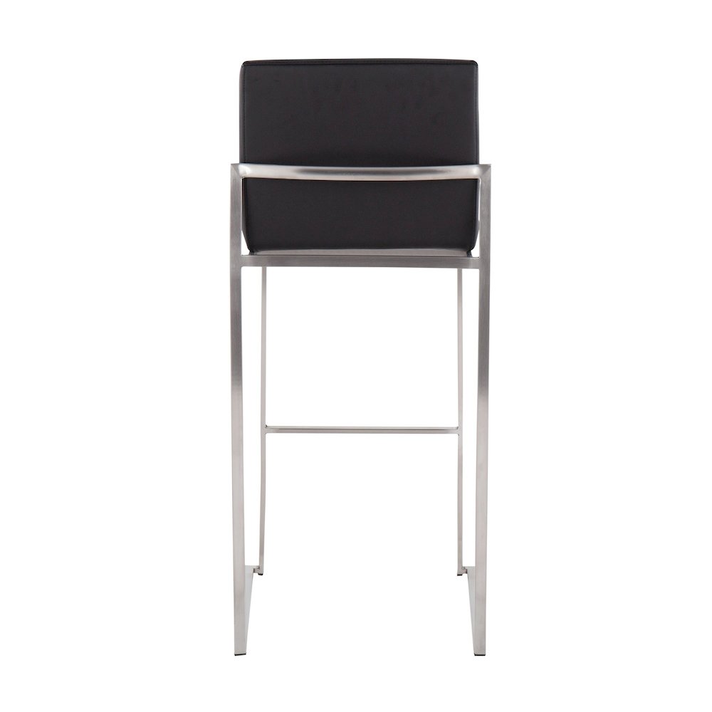 Fuji High Back 30" Fixed-Height Barstool - Set of 3