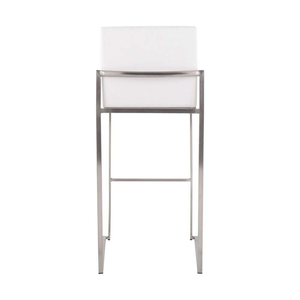 Fuji High Back 30" Fixed-Height Barstool - Set of 3