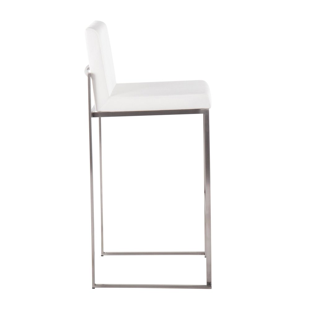 Fuji High Back 30" Fixed-Height Barstool - Set of 3