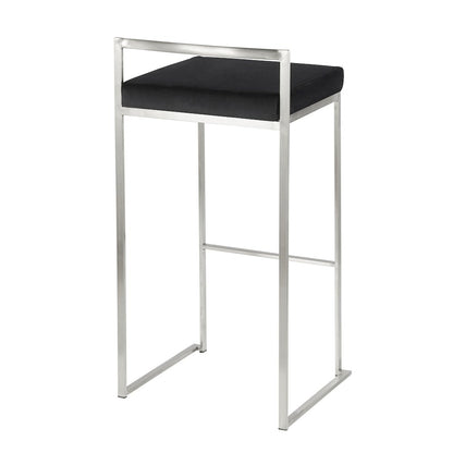Fuji Stacker 30" Fixed-Height Barstool - Set of 3