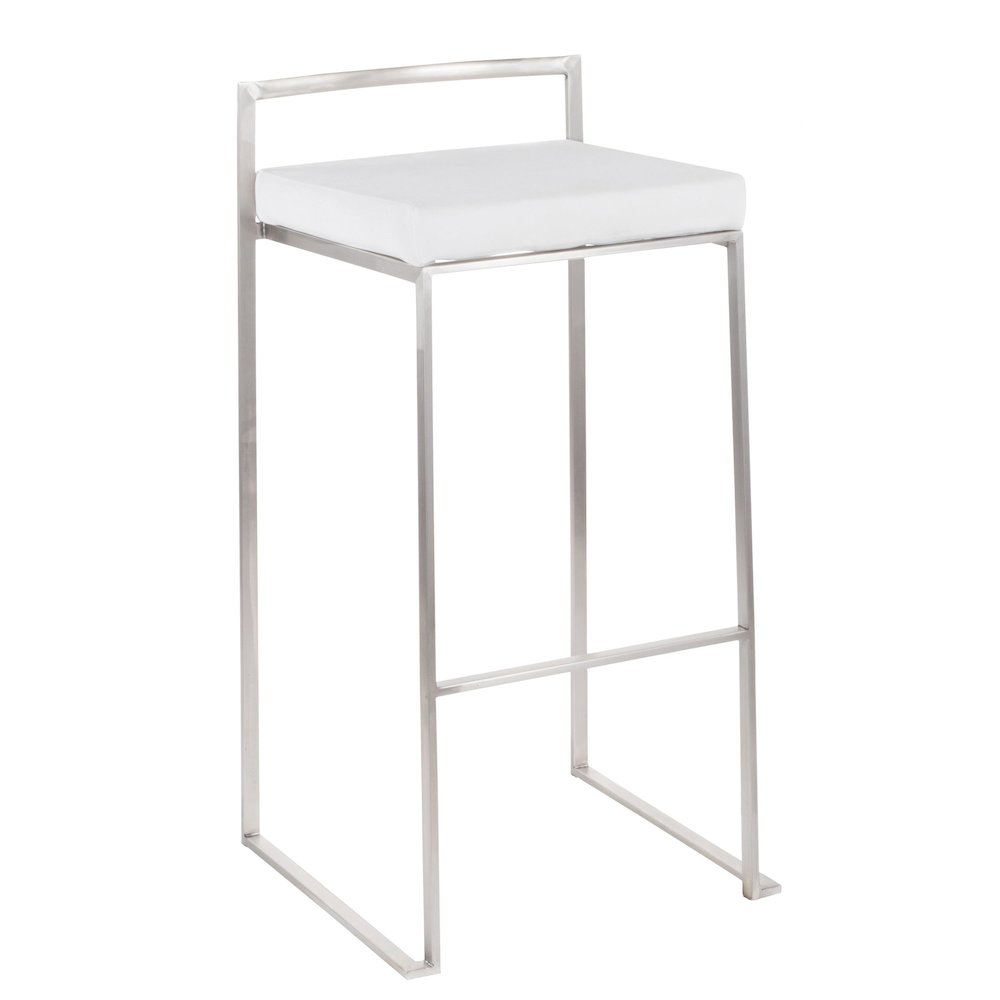Fuji Stacker 30" Fixed-Height Barstool - Set of 3