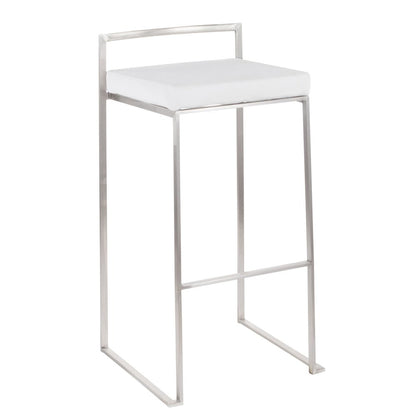 Fuji Stacker 30" Fixed-Height Barstool - Set of 3