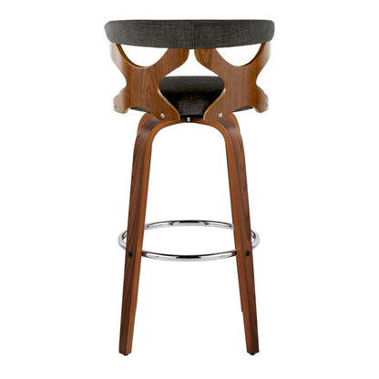 Grey Gardenia 30" Fixed-Height Barstool - Set of 2