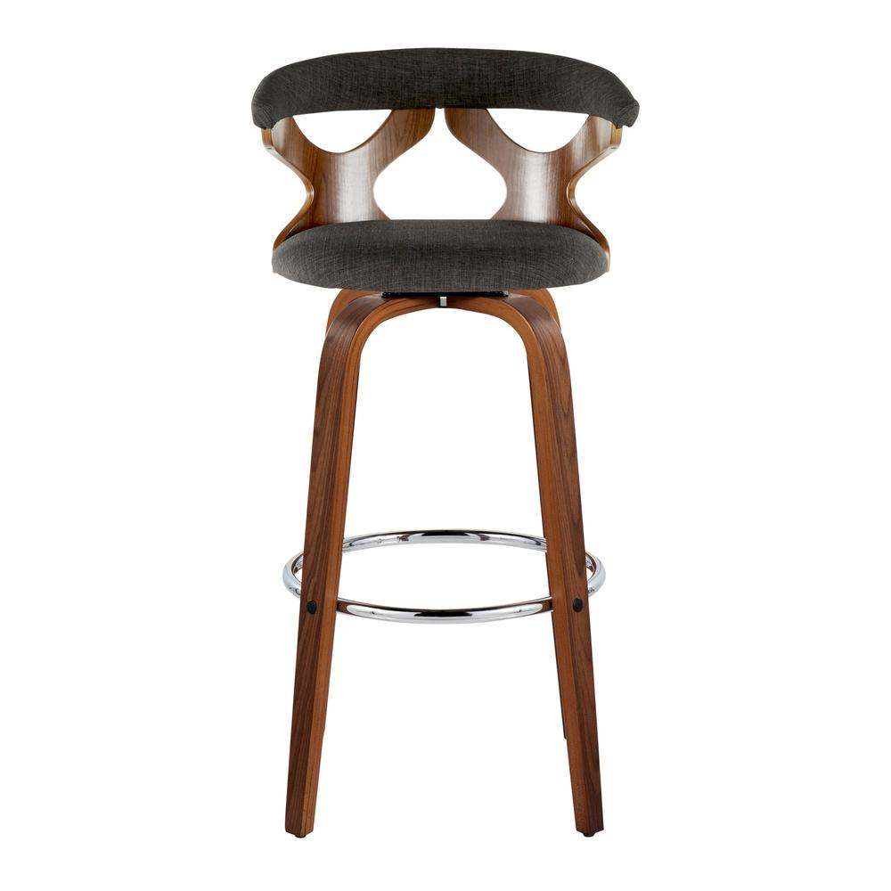 Grey Gardenia 30" Fixed-Height Barstool - Set of 2