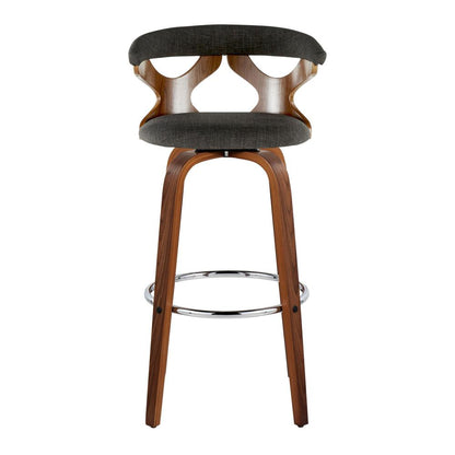 Grey Gardenia 30" Fixed-Height Barstool - Set of 2