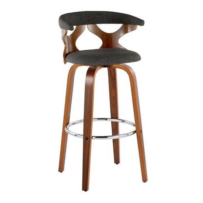 Grey Gardenia 30" Fixed-Height Barstool - Set of 2