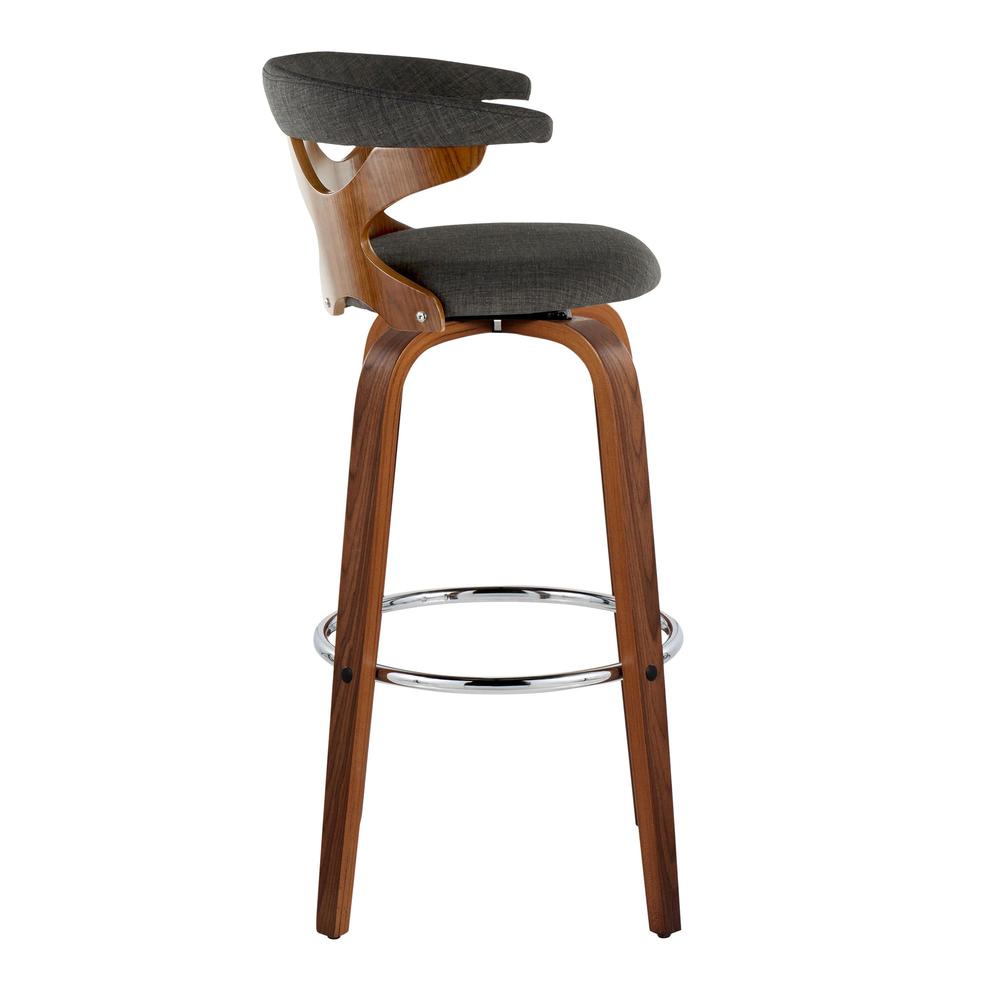 Grey Gardenia 30" Fixed-Height Barstool - Set of 2
