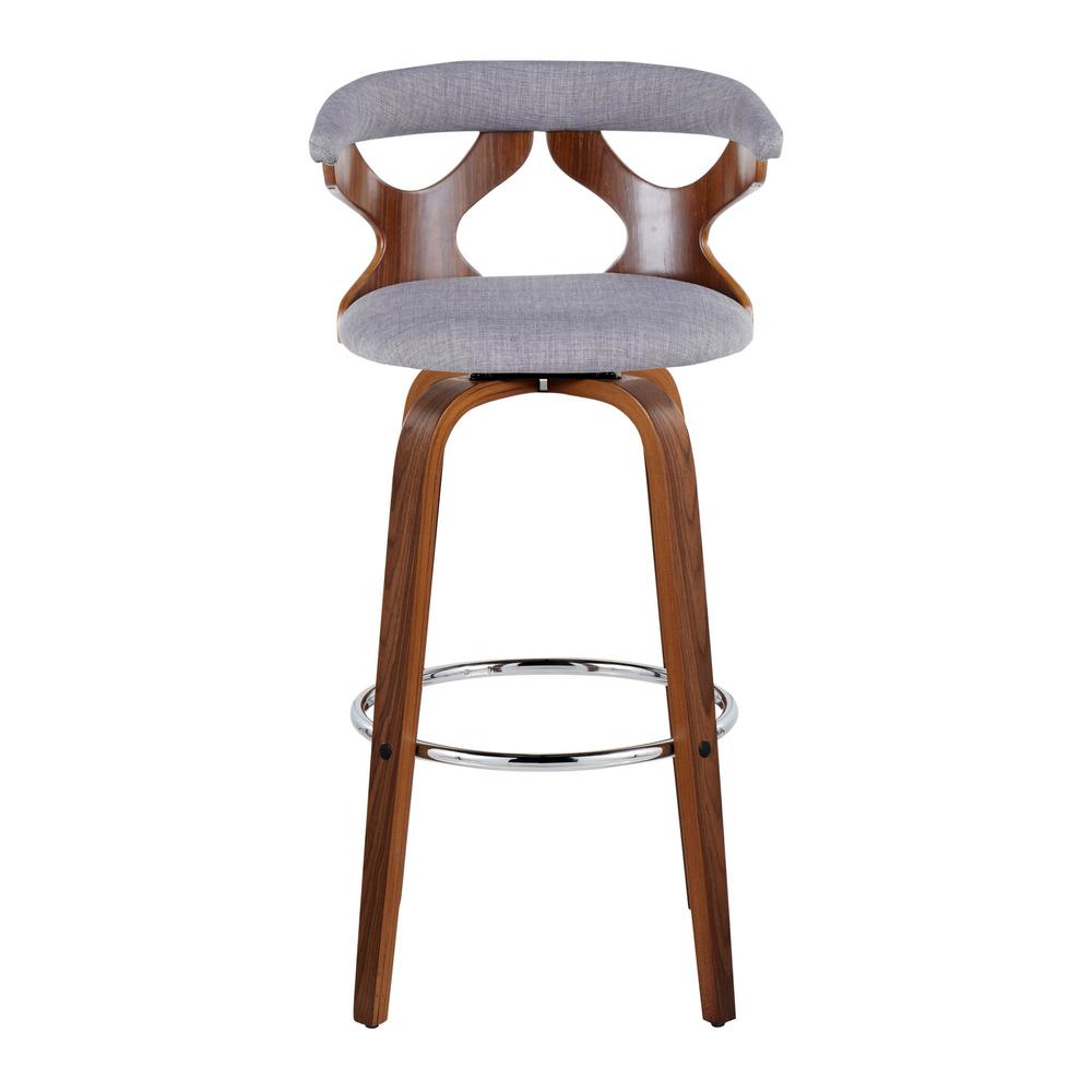 Grey Gardenia 30" Fixed-Height Barstool - Set of 2