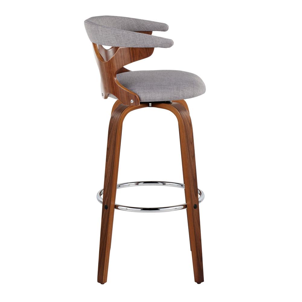 Grey Gardenia 30" Fixed-Height Barstool - Set of 2