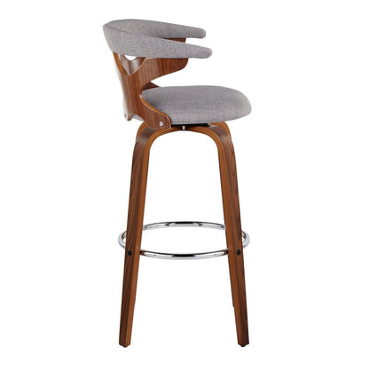 Grey Gardenia 30" Fixed-Height Barstool - Set of 2