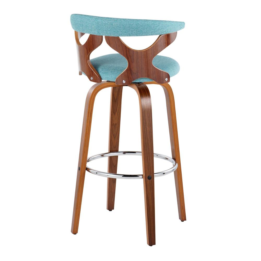 Silver Gardenia 30" Fixed-Height Barstool - Set of 2