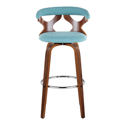 Silver Gardenia 30" Fixed-Height Barstool - Set of 2