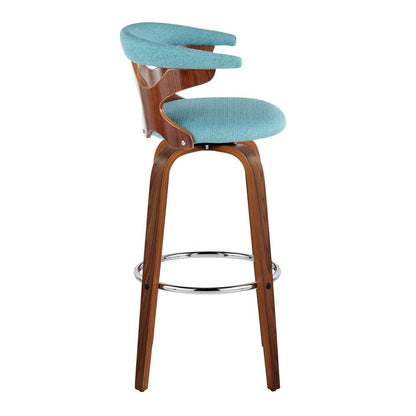 Silver Gardenia 30" Fixed-Height Barstool - Set of 2