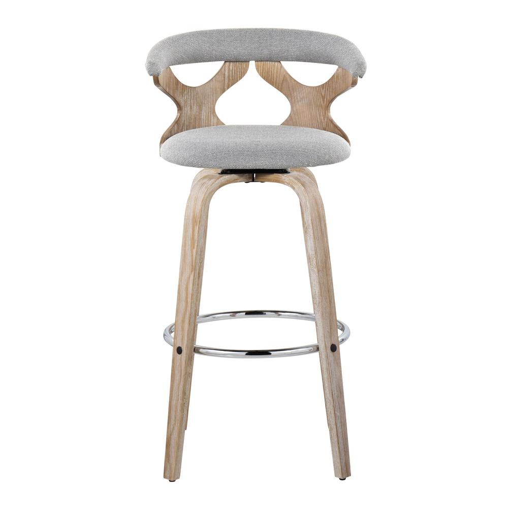 Grey Gardenia 30" Fixed-Height Barstool - Set of 2