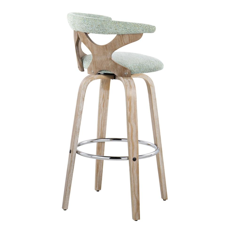Green Gardenia 30" Fixed-Height Barstool - Set of 2