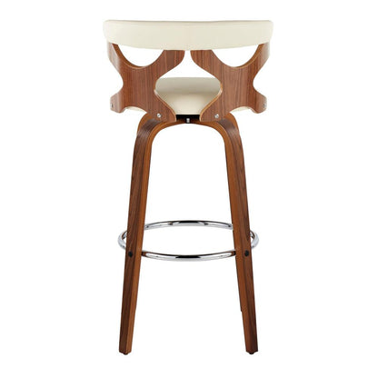 Brown Gardenia 30" Fixed-Height Barstool - Set of 2