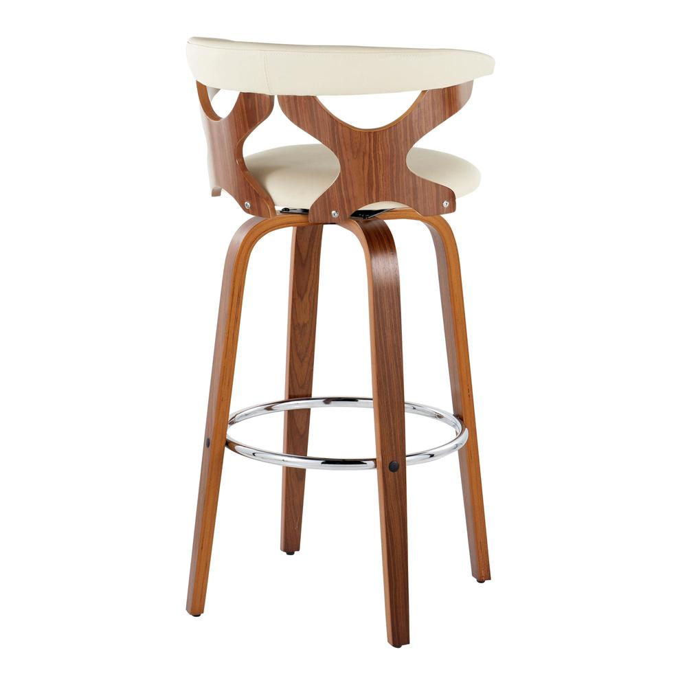 Brown Gardenia 30" Fixed-Height Barstool - Set of 2