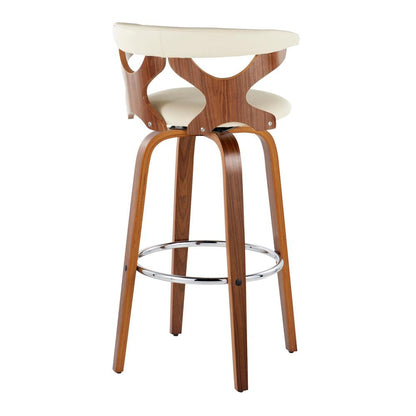 Brown Gardenia 30" Fixed-Height Barstool - Set of 2