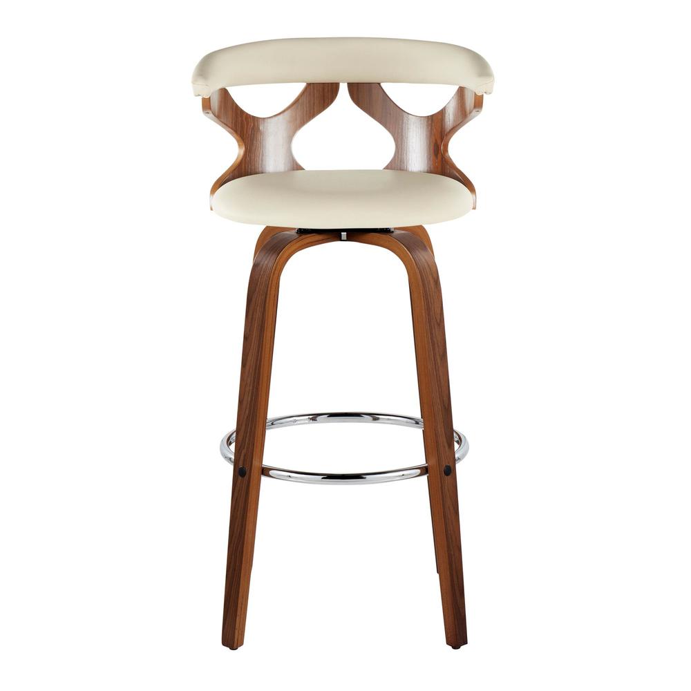 Brown Gardenia 30" Fixed-Height Barstool - Set of 2