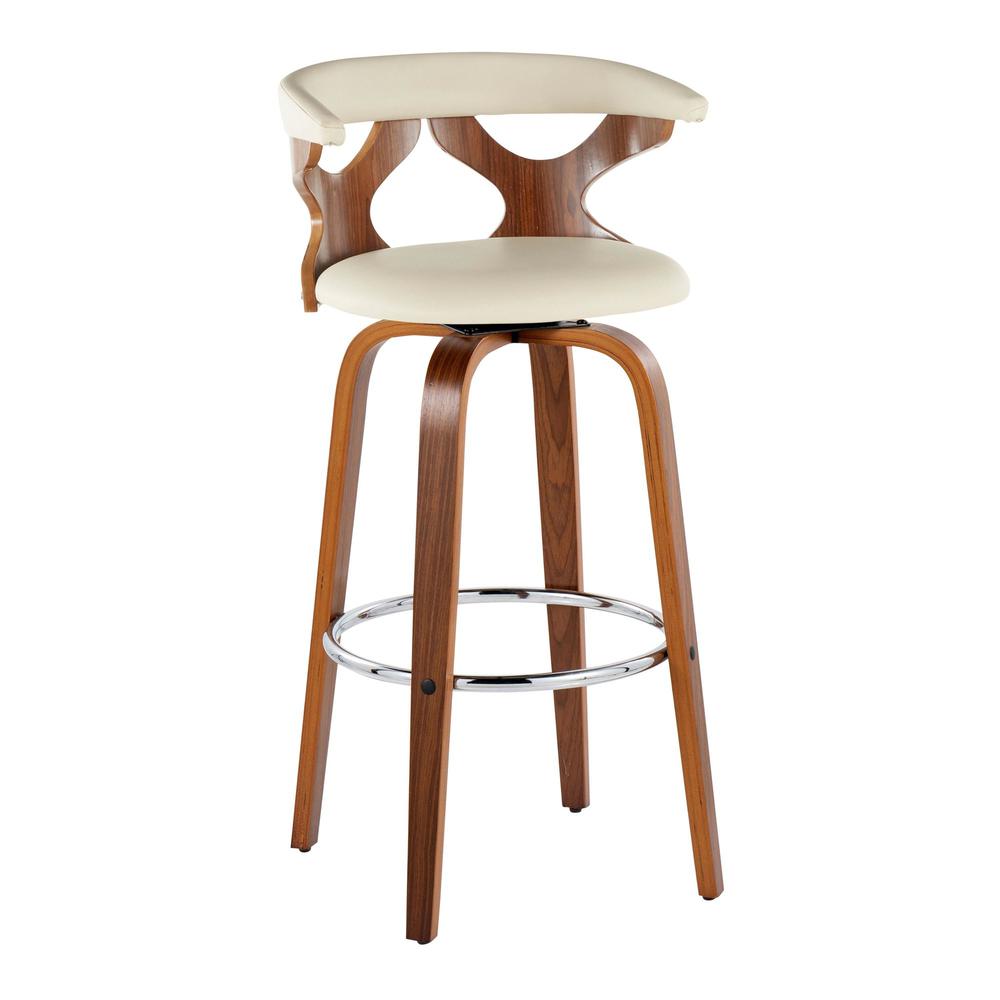 Brown Gardenia 30" Fixed-Height Barstool - Set of 2