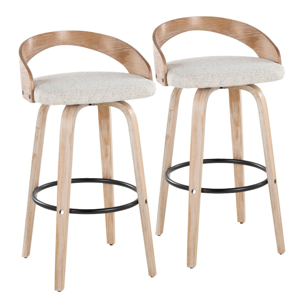 Grotto 30" Fixed-Height Barstool - Set of 2