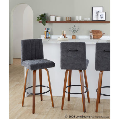 Hank 30" Fixed-Height Barstool - Set of  2