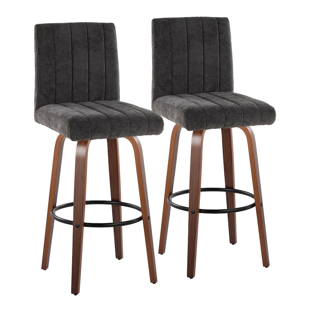 Hank 30" Fixed-Height Barstool - Set of  2