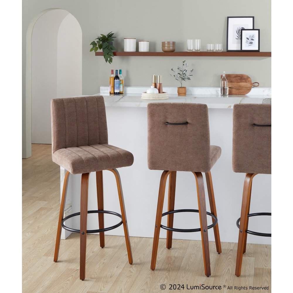 Hank 30" Fixed-Height Barstool - Set of  2