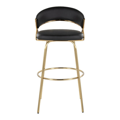 Jie 30" Fixed-Height Barstool - Set of 2