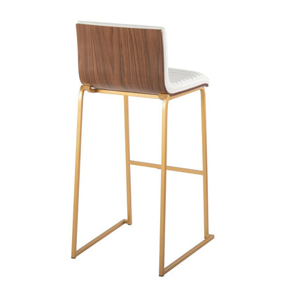 White Mason Mara 30" Fixed-Height Barstool - Set of 2