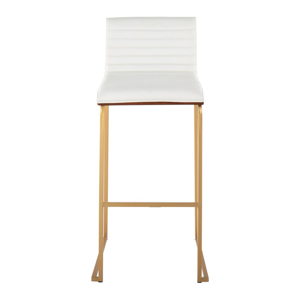 White Mason Mara 30" Fixed-Height Barstool - Set of 2