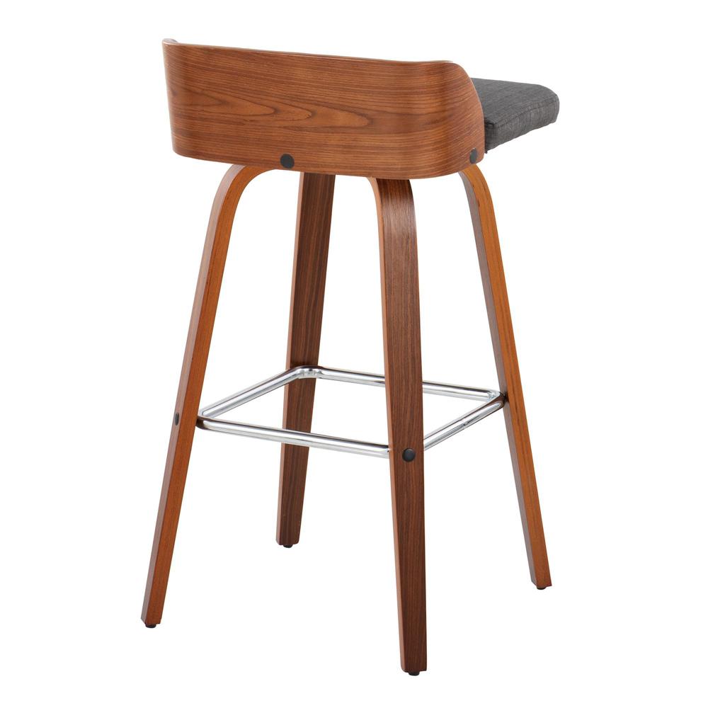 Grey Maya 30" Fixed-Height Barstool - Set of 2