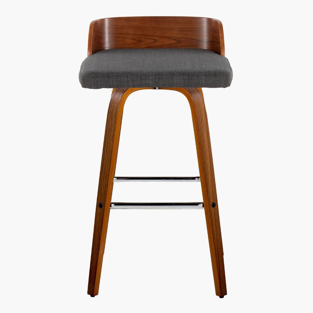 Grey Maya 30" Fixed-Height Barstool - Set of 2