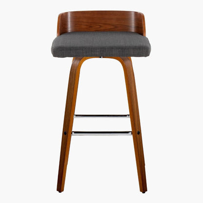 Grey Maya 30" Fixed-Height Barstool - Set of 2