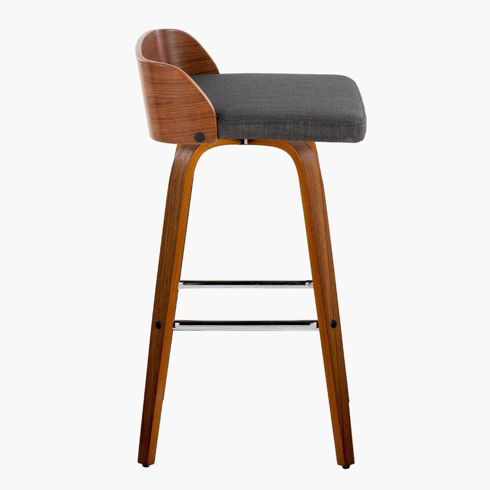 Grey Maya 30" Fixed-Height Barstool - Set of 2