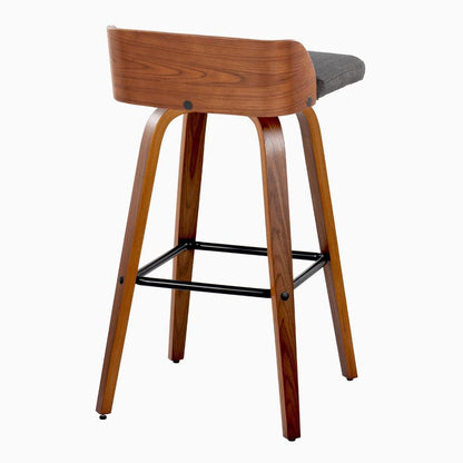 Grey Maya 30" Fixed-Height Barstool - Set of 2