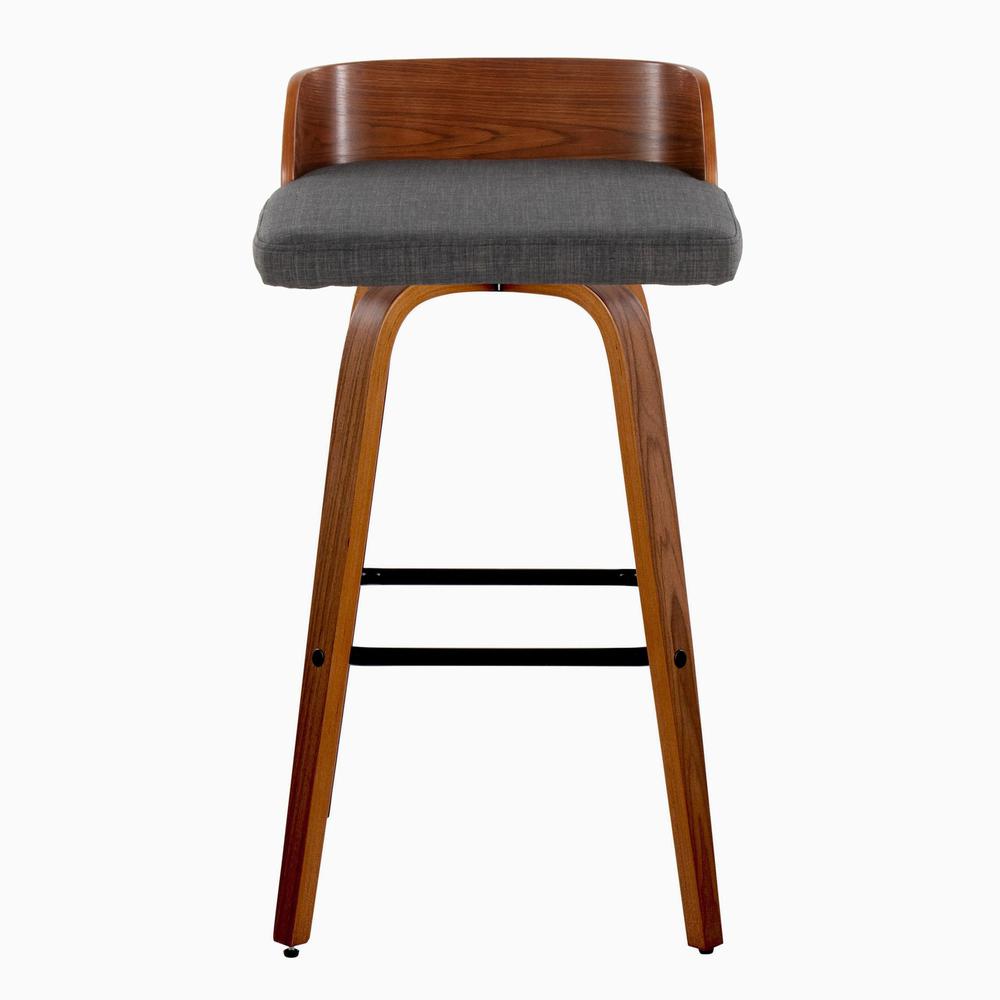 Grey Maya 30" Fixed-Height Barstool - Set of 2