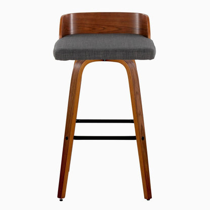 Grey Maya 30" Fixed-Height Barstool - Set of 2
