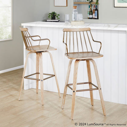 Preston 30" Fixed-Height Barstool