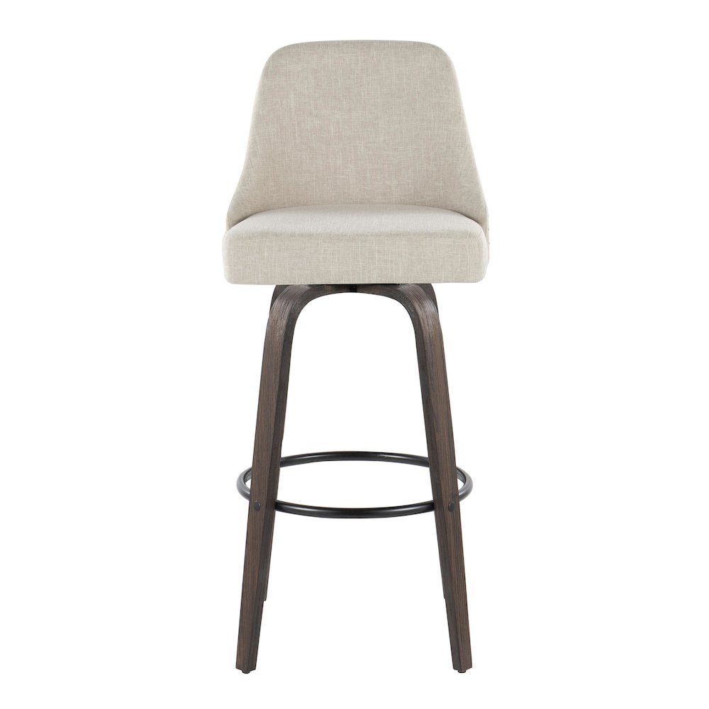 Studded Marcel 30" Fixed-Height Barstool - Set of  2