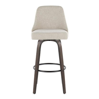 Studded Marcel 30" Fixed-Height Barstool - Set of  2