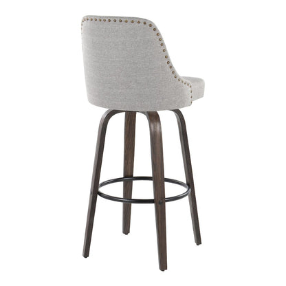 Studded Marcel 30" Fixed-Height Barstool - Set of  2